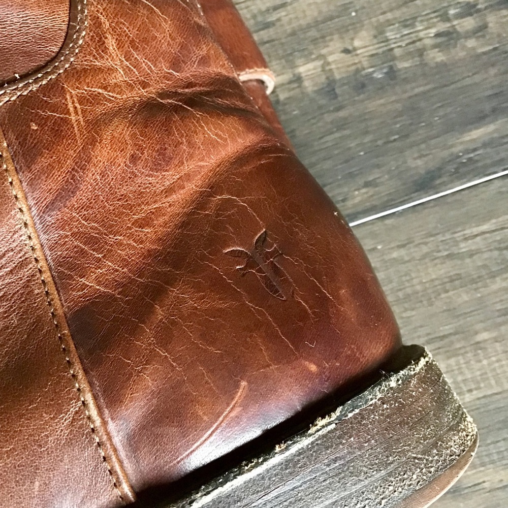 Frye Women's Brown Leather Boots - Picture 6 of 8